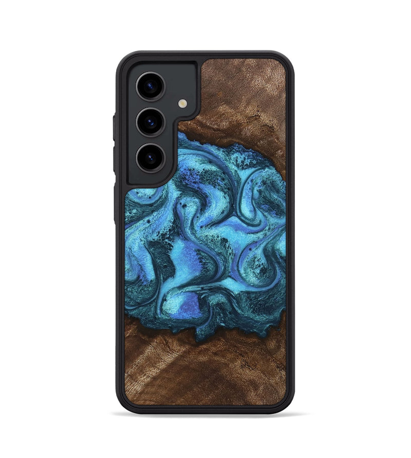 Galaxy S24 Wood Phone Case - Alaya (Blue, 746448)