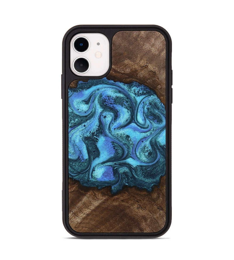 iPhone 11 Wood Phone Case - Alaya (Blue, 746448)