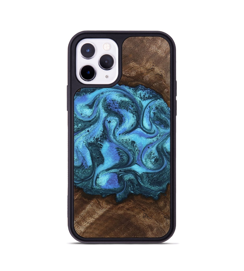 iPhone 11 Pro Wood Phone Case - Alaya (Blue, 746448)