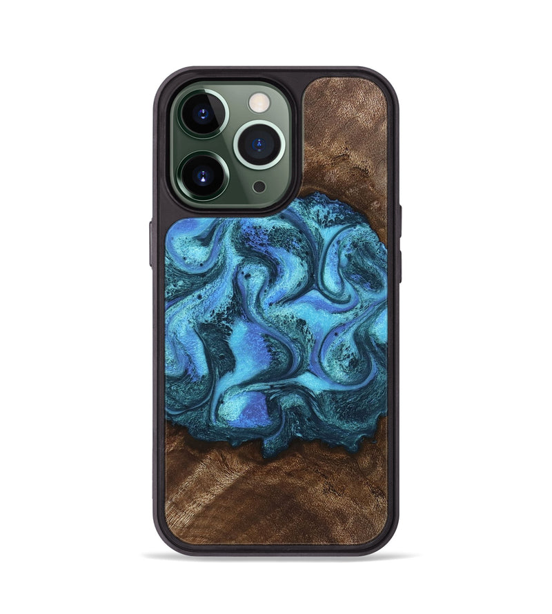 iPhone 13 Pro Wood Phone Case - Alaya (Blue, 746448)