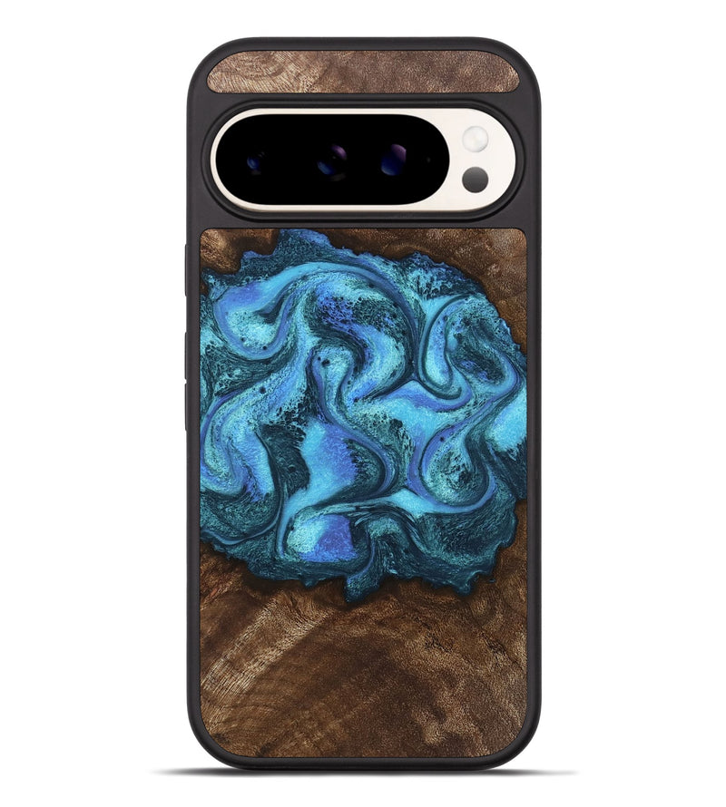 Pixel 9 Pro XL Wood Phone Case - Alaya (Blue, 746448)