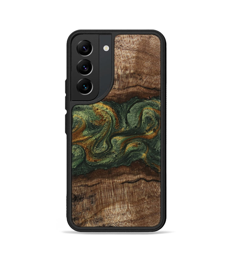 Galaxy S22 Wood Phone Case - Bettye (Green, 746450)