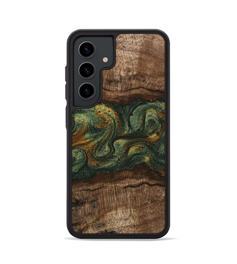 Galaxy S24 Wood Phone Case - Bettye (Green, 746450)