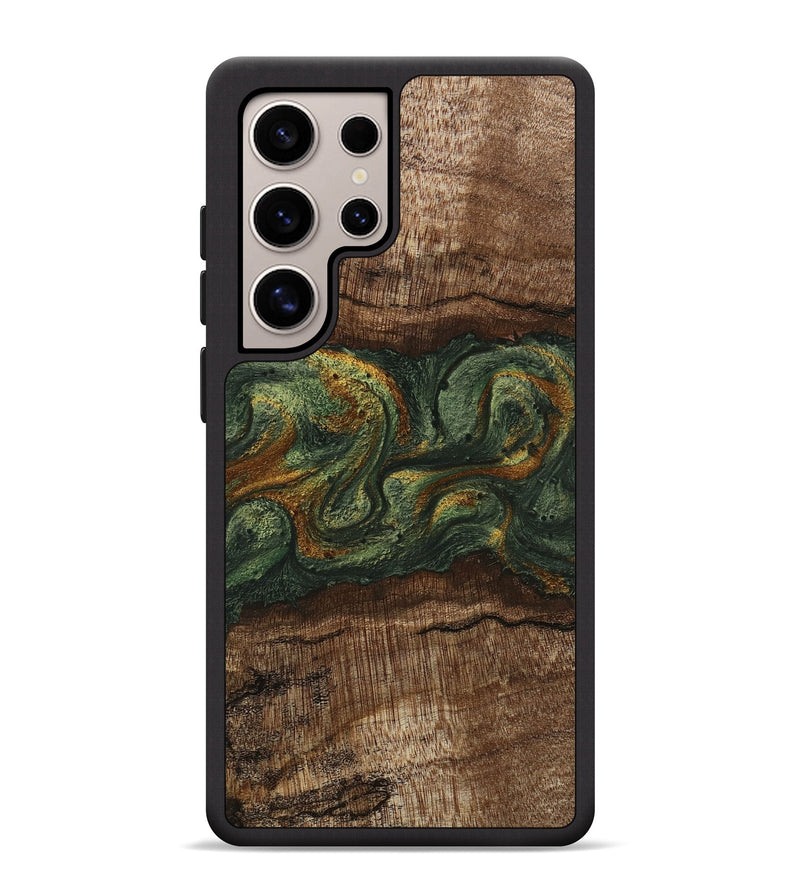 Galaxy S25 Ultra Wood Phone Case - Bettye (Green, 746450)