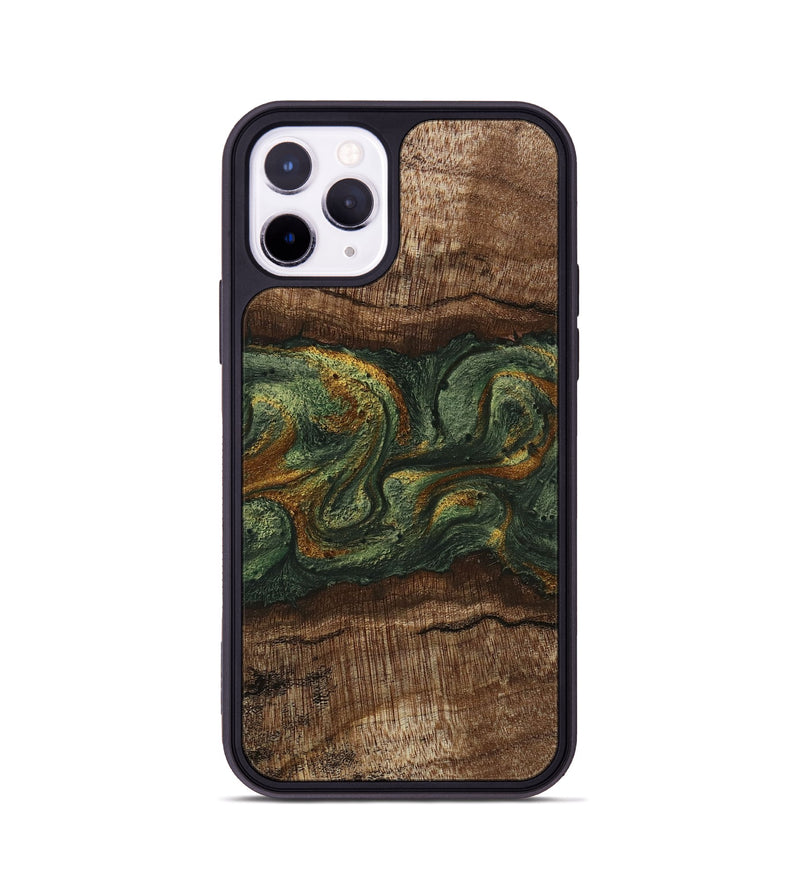 iPhone 11 Pro Wood Phone Case - Bettye (Green, 746450)