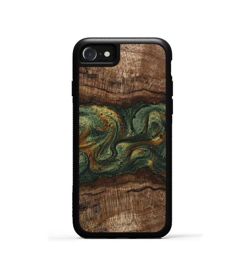 iPhone SE Wood Phone Case - Bettye (Green, 746450)