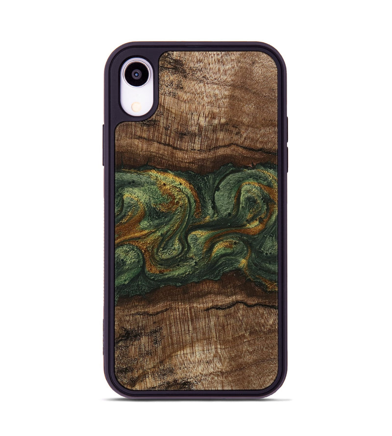 iPhone Xr Wood Phone Case - Bettye (Green, 746450)