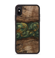 iPhone Xs Max Wood Phone Case - Bettye (Green, 746450)