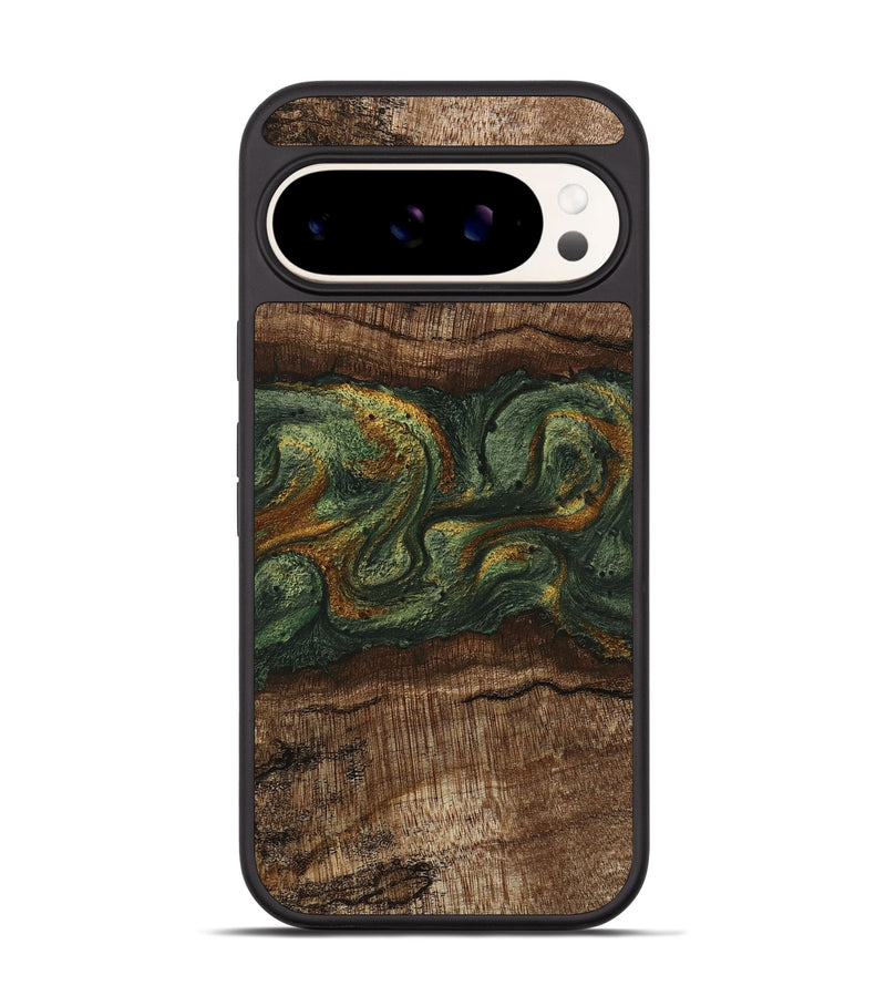 Pixel 9 Wood Phone Case - Bettye (Green, 746450)