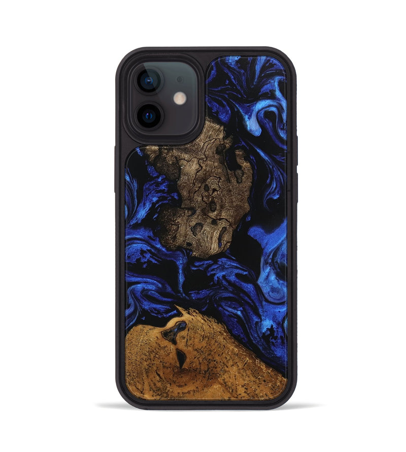 iPhone 12 Wood Phone Case - Donn (Blue, 746456)