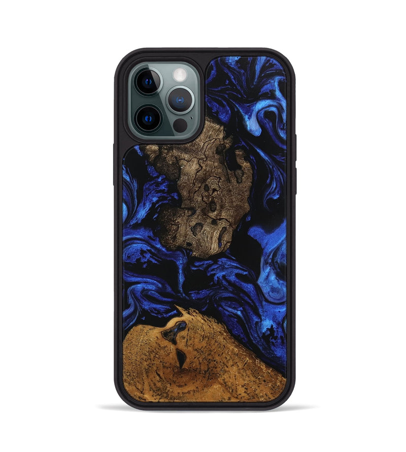 iPhone 12 Pro Wood Phone Case - Donn (Blue, 746456)