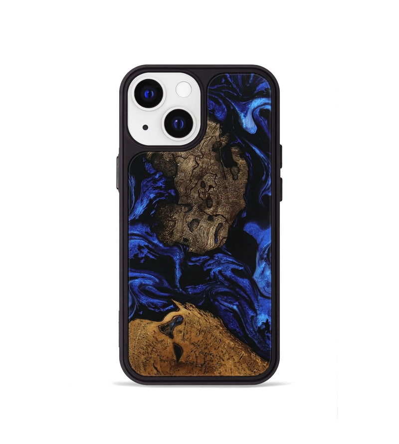 iPhone 13 mini Wood Phone Case - Donn (Blue, 746456)