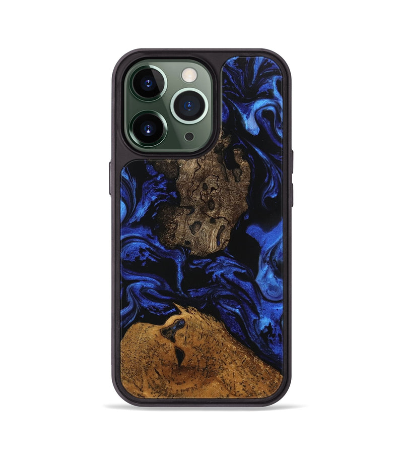 iPhone 13 Pro Wood Phone Case - Donn (Blue, 746456)