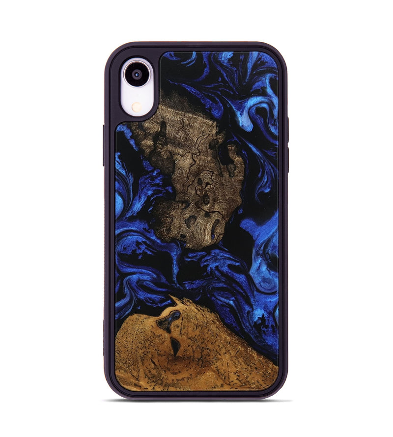 iPhone Xr Wood Phone Case - Donn (Blue, 746456)