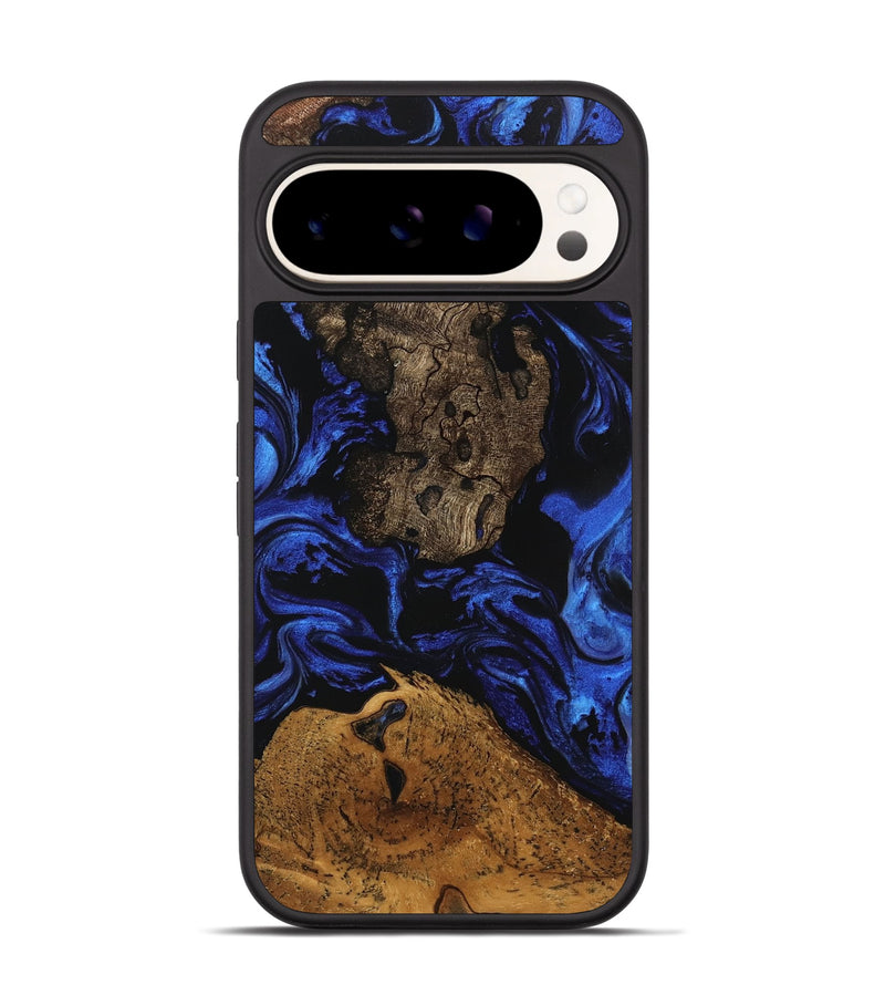 Pixel 9 Wood Phone Case - Donn (Blue, 746456)