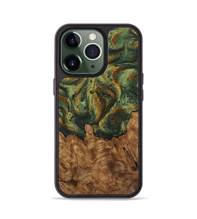 iPhone 13 Pro Wood Phone Case - Erma (Green, 746458)