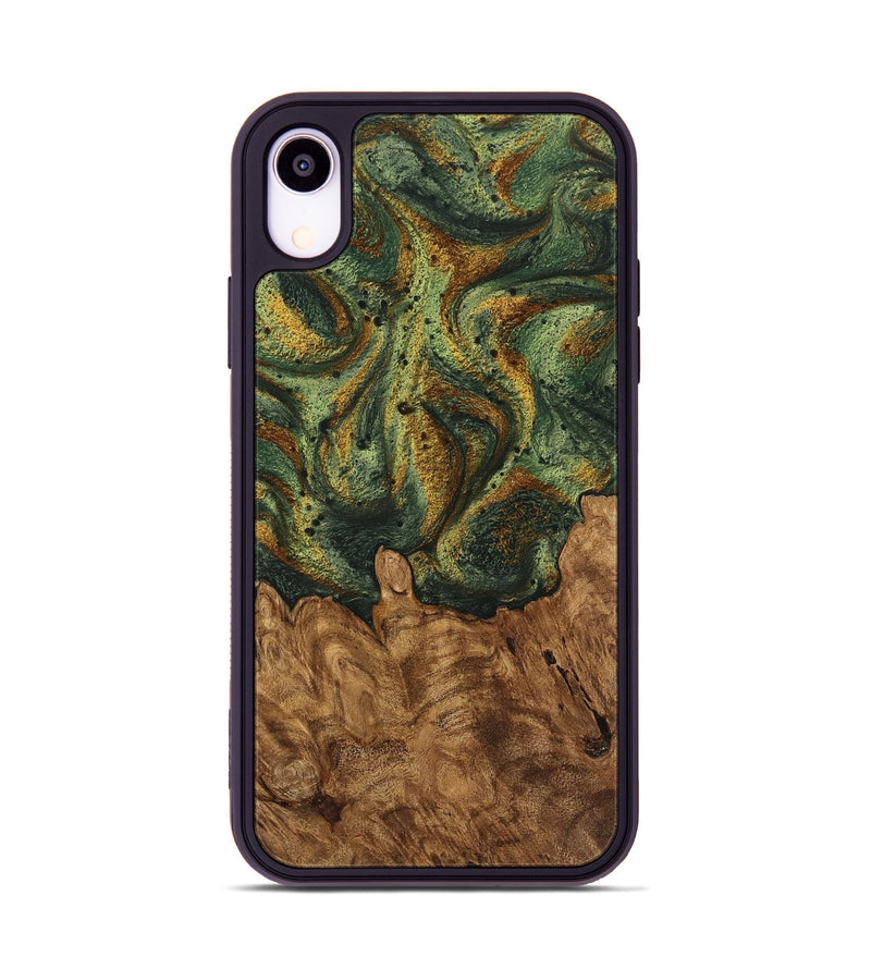 iPhone Xr Wood Phone Case - Erma (Green, 746458)