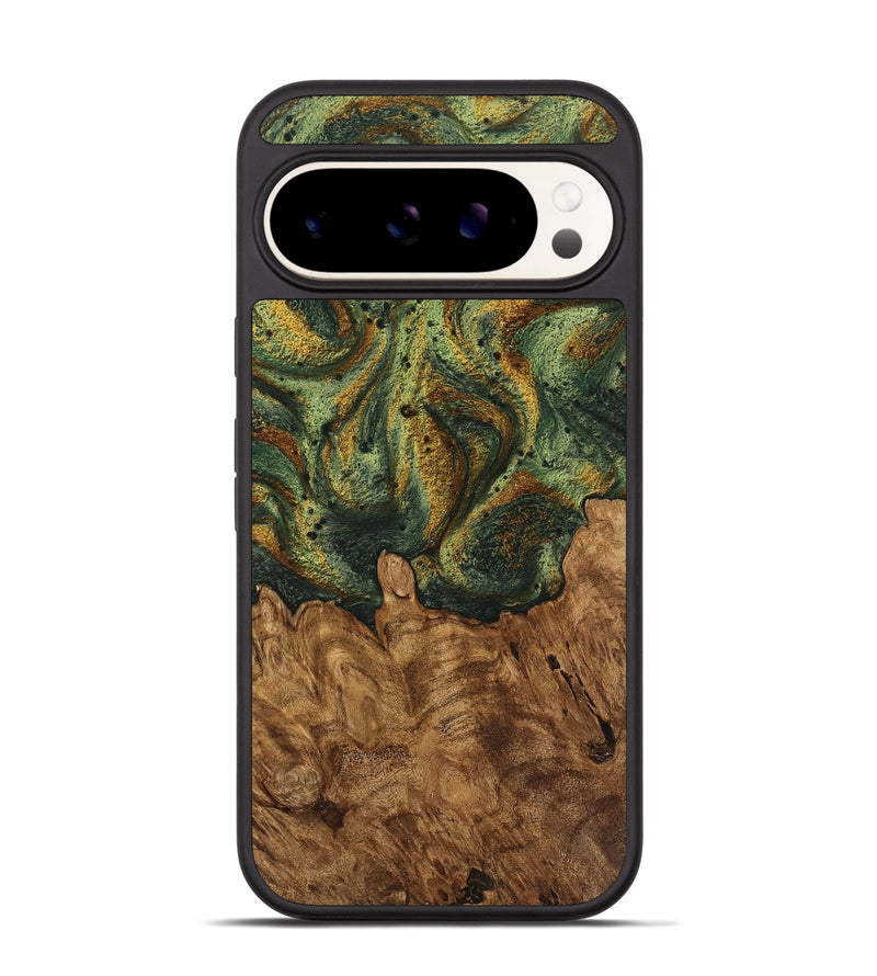 Pixel 9 Wood Phone Case - Erma (Green, 746458)