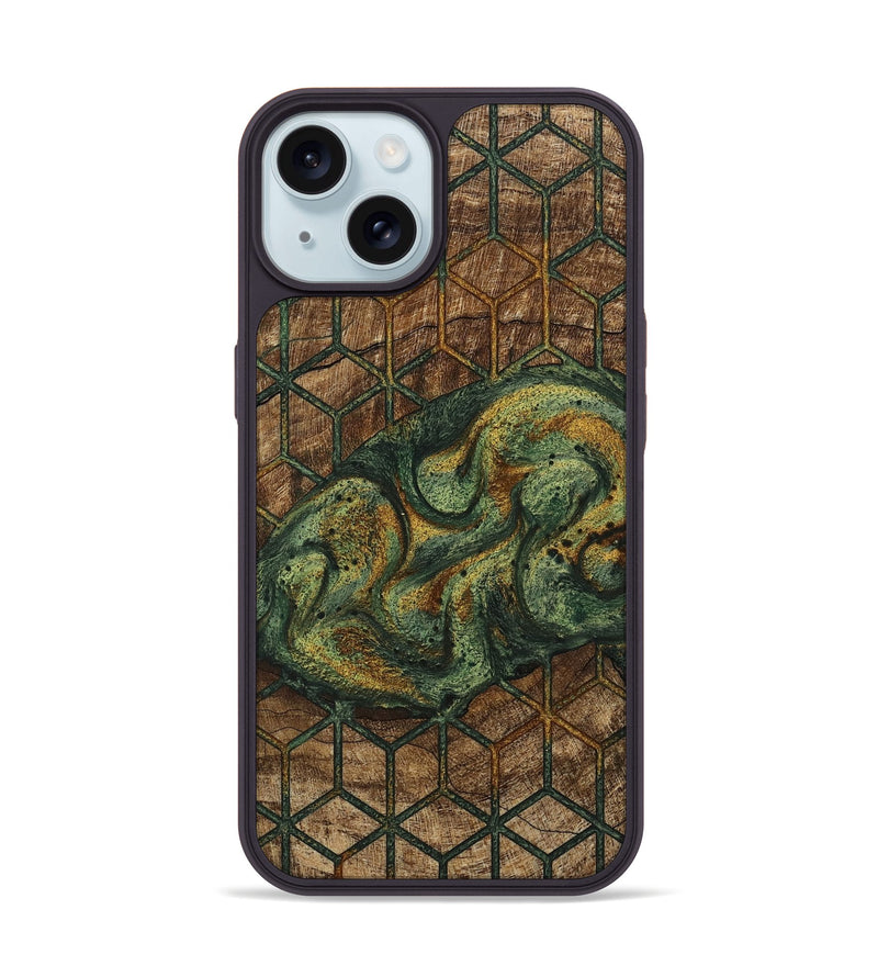 iPhone 15 Wood Phone Case - Spencer (Pattern, 746459)