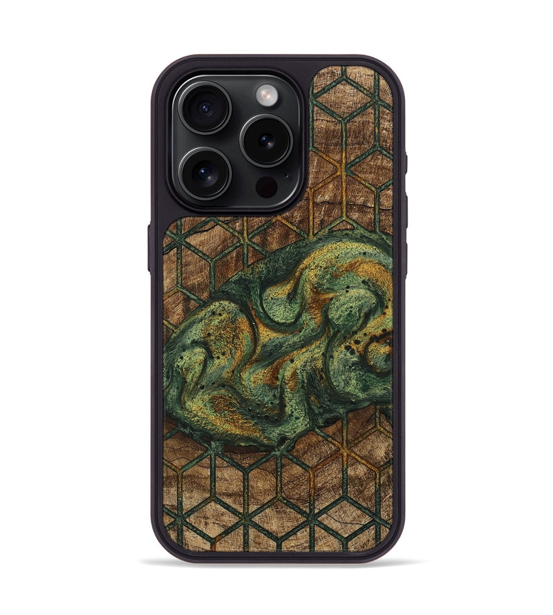 iPhone 15 Pro Wood Phone Case - Spencer (Pattern, 746459)