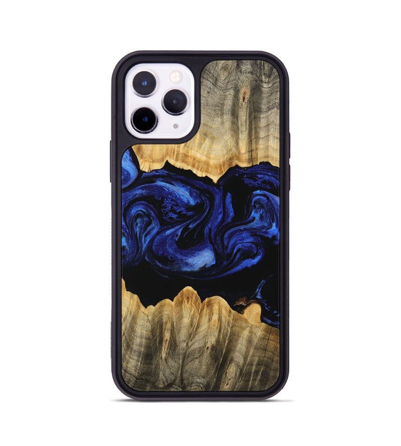 iPhone 11 Pro Wood Phone Case - Billye (Blue, 746460)