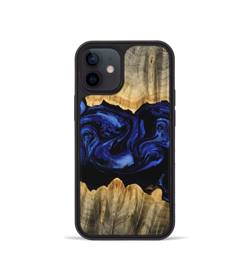 iPhone 12 mini Wood Phone Case - Billye (Blue, 746460)