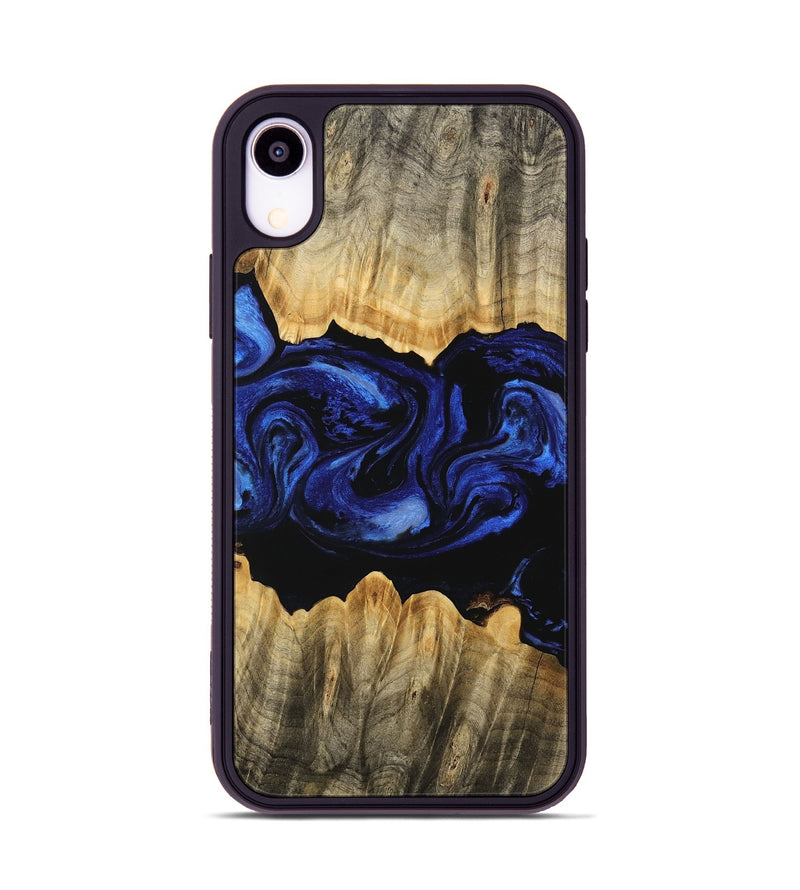 iPhone Xr Wood Phone Case - Billye (Blue, 746460)