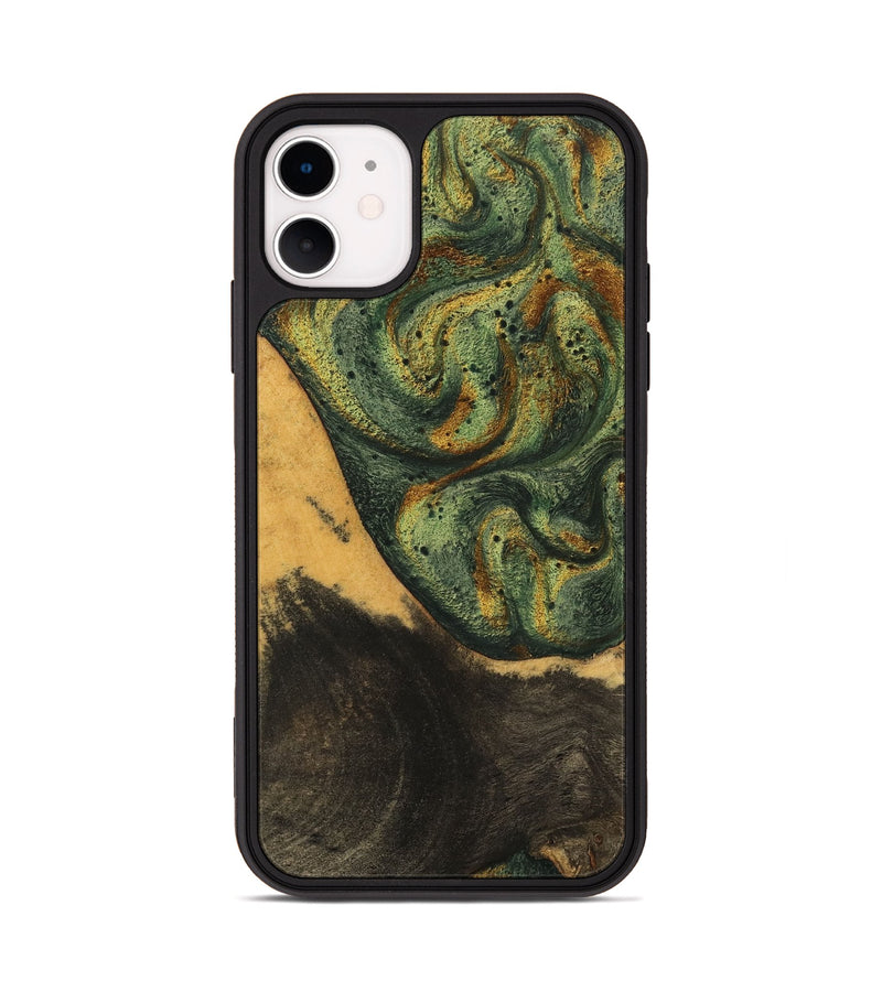 iPhone 11 Wood Phone Case - Aryana (Green, 746462)