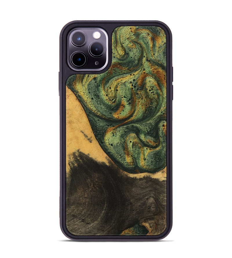 iPhone 11 Pro Max Wood Phone Case - Aryana (Green, 746462)