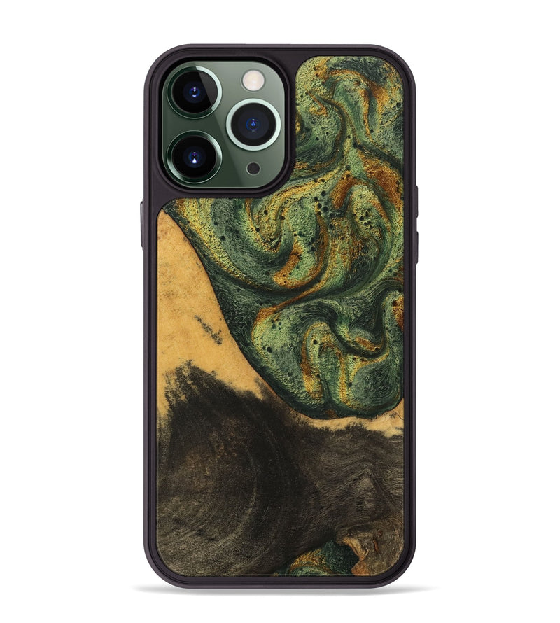 iPhone 13 Pro Max Wood Phone Case - Aryana (Green, 746462)