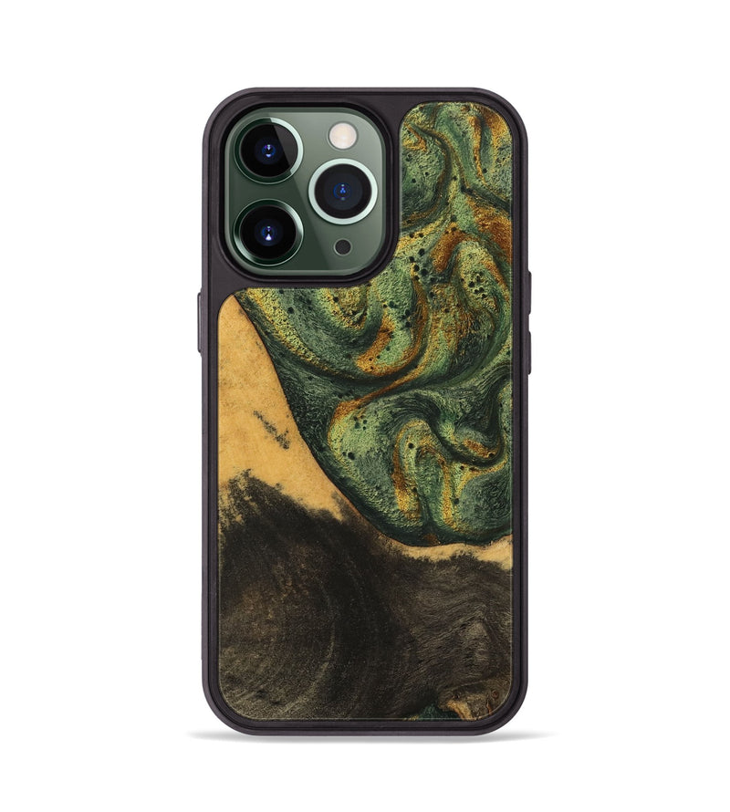 iPhone 13 Pro Wood Phone Case - Aryana (Green, 746462)