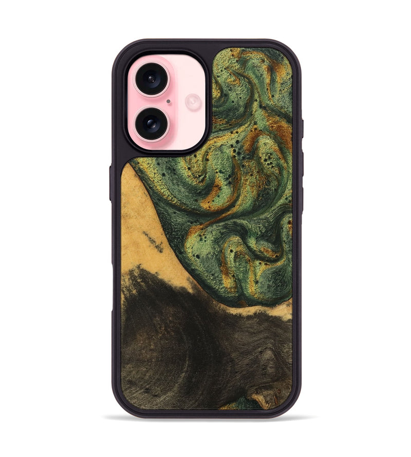 iPhone 16 Wood Phone Case - Aryana (Green, 746462)