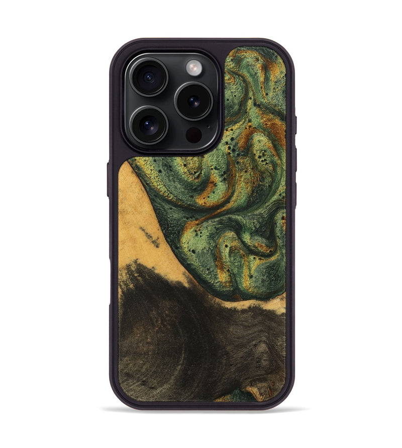 iPhone 16 Pro Wood Phone Case - Aryana (Green, 746462)