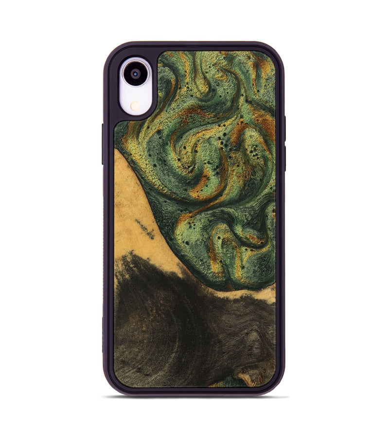 iPhone Xr Wood Phone Case - Aryana (Green, 746462)