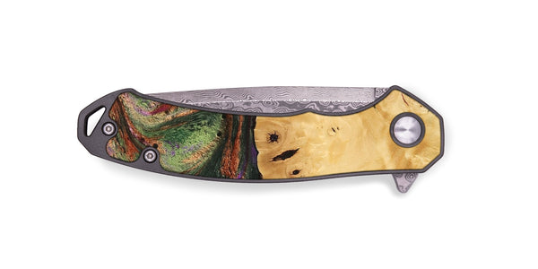 EDC Wood Pocket Knife - Davian (Green, 746474)