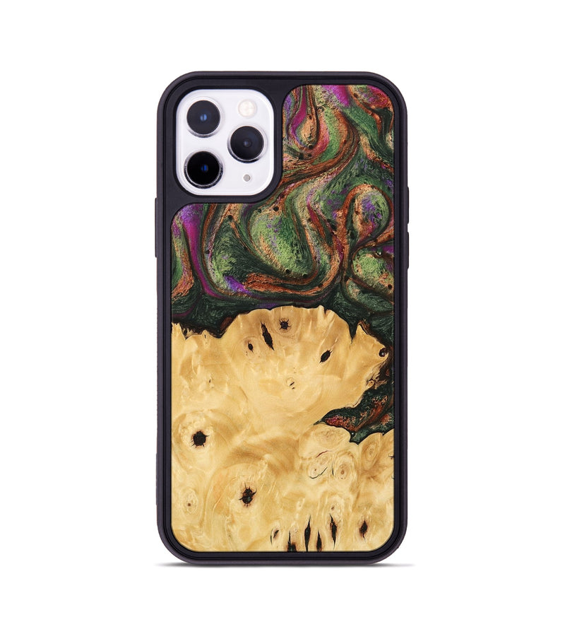 iPhone 11 Pro Wood Phone Case - Davian (Green, 746474)