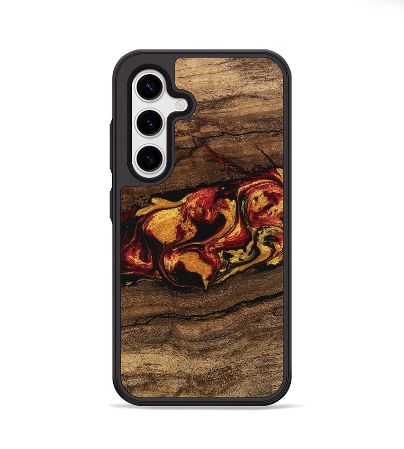 Galaxy S25 Wood Phone Case - Noble (Red, 746476)