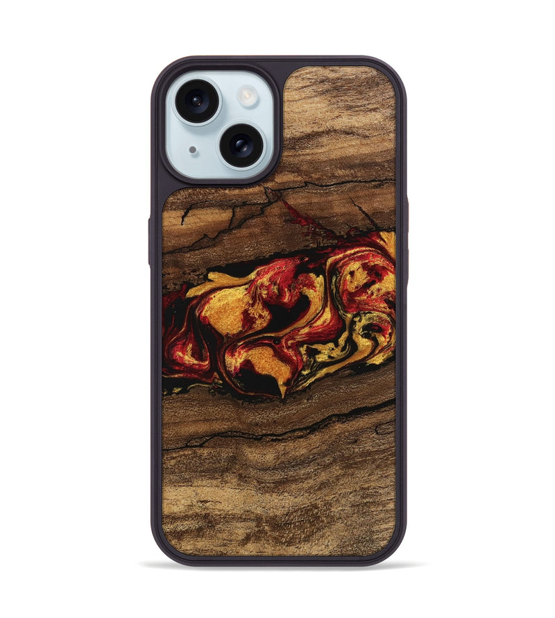 iPhone 15 Wood Phone Case - Noble (Red, 746476)