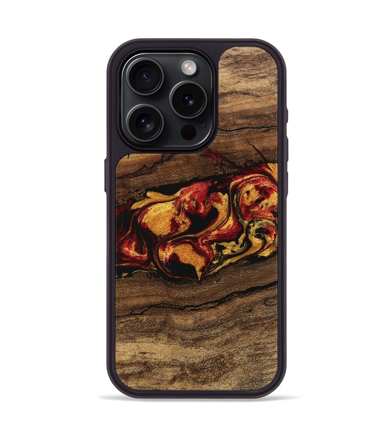 iPhone 15 Pro Wood Phone Case - Noble (Red, 746476)