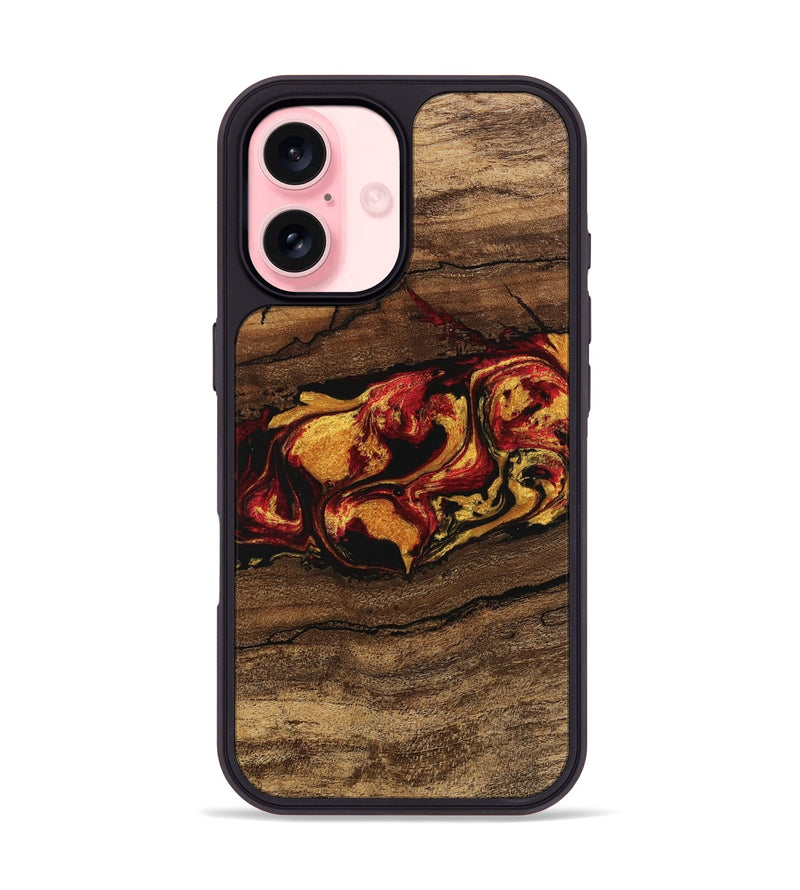 iPhone 16 Wood Phone Case - Noble (Red, 746476)