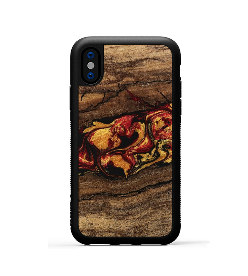 iPhone Xs Wood Phone Case - Noble (Red, 746476)