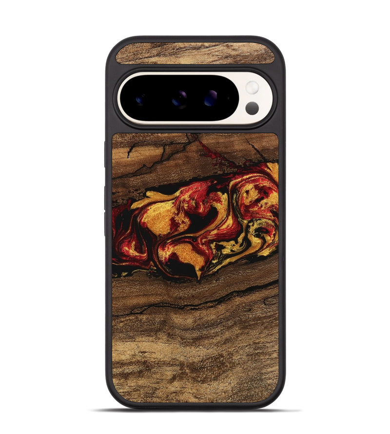 Pixel 9 Pro Wood Phone Case - Noble (Red, 746476)