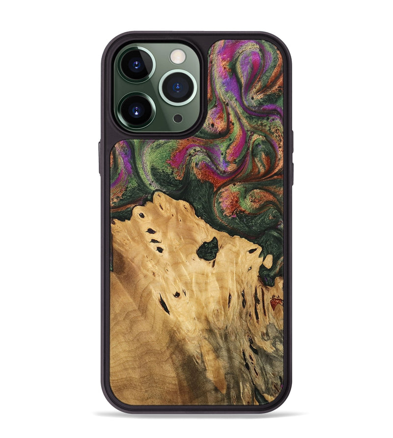 iPhone 13 Pro Max Wood Phone Case - Brice (Green, 746478)