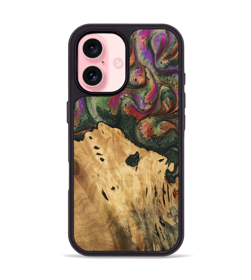 iPhone 16 Wood Phone Case - Brice (Green, 746478)