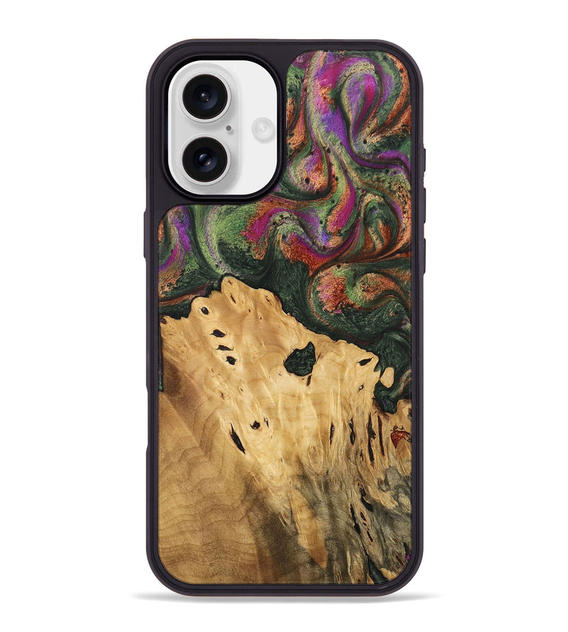 iPhone 16 Plus Wood Phone Case - Brice (Green, 746478)