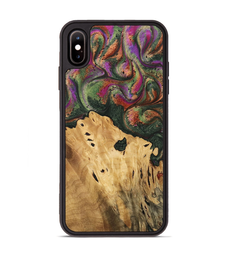 iPhone Xs Max Wood Phone Case - Brice (Green, 746478)