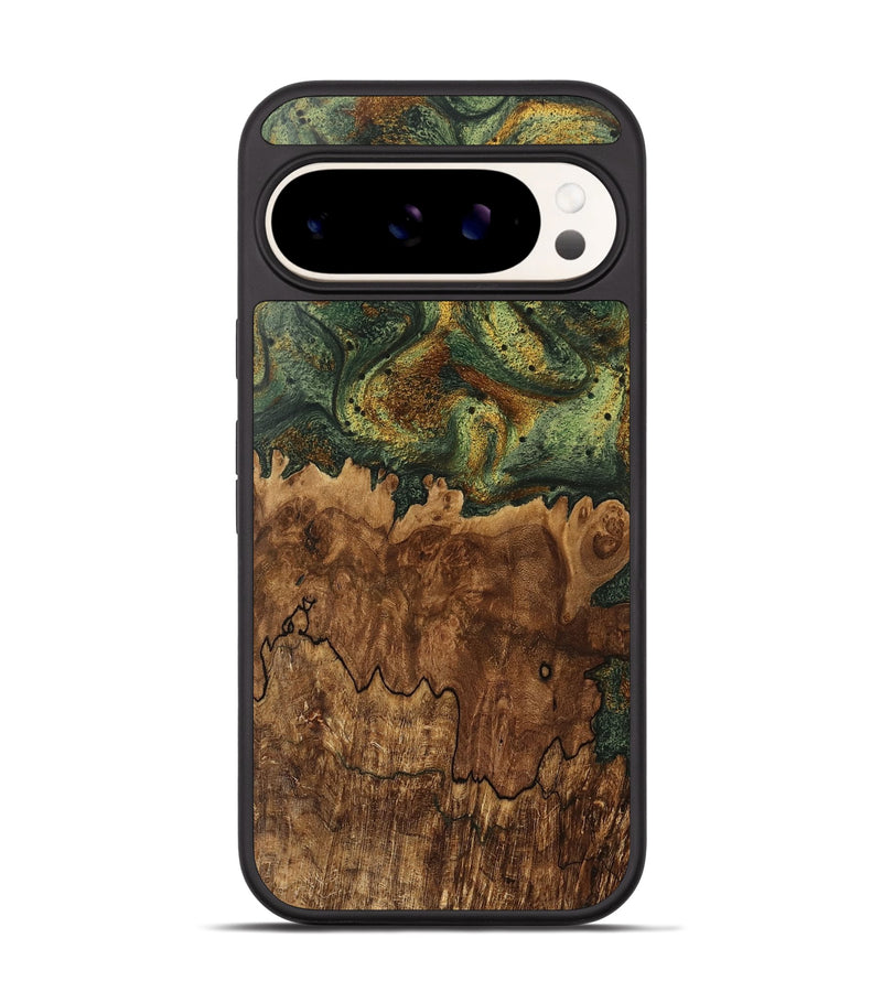 Pixel 9 Wood Phone Case - Shantel (Green, 746480)