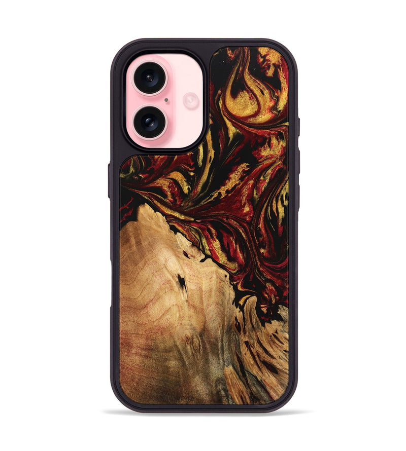 iPhone 16 Wood Phone Case - Silas (Red, 746482)