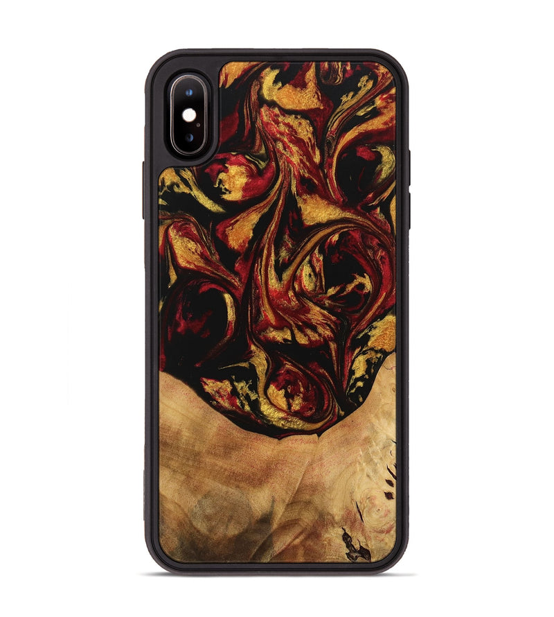 iPhone Xs Max Wood Phone Case - Aline (Red, 746483)