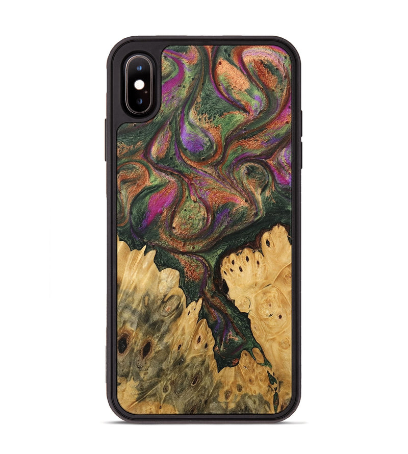 iPhone Xs Max Wood Phone Case - Kyren (Green, 746486)